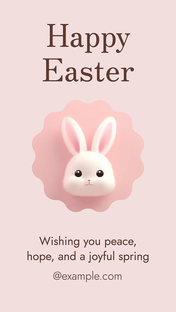 Happy Easter Instagram story template
