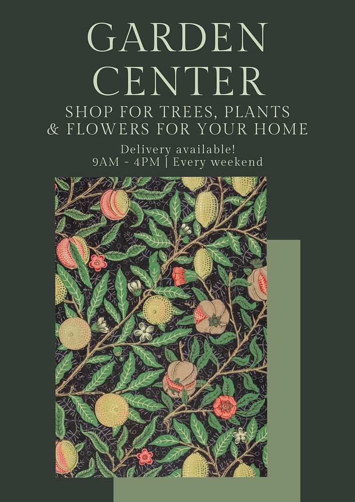 Garden center  poster template   & design