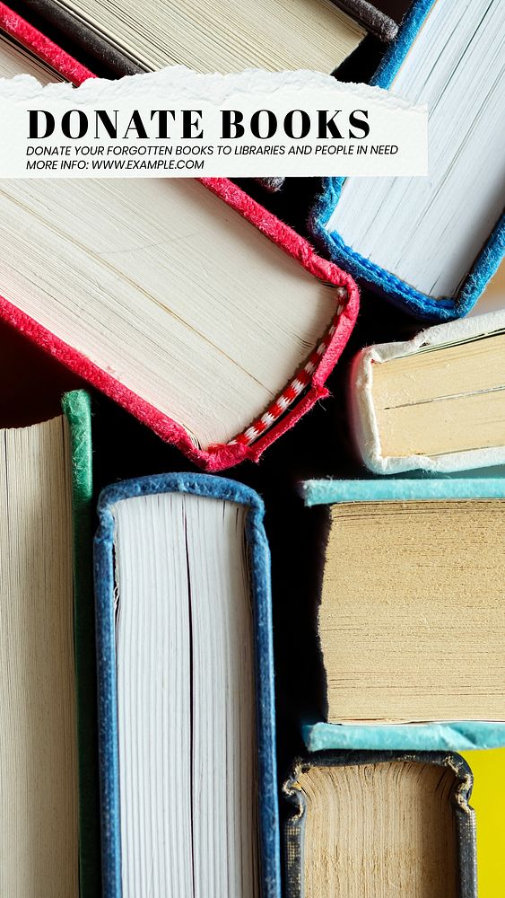 Donate books   Instagram post template
