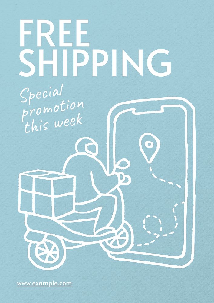 Free shipping    poster template