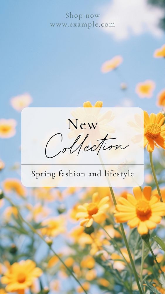 New spring collection  Instagram post template