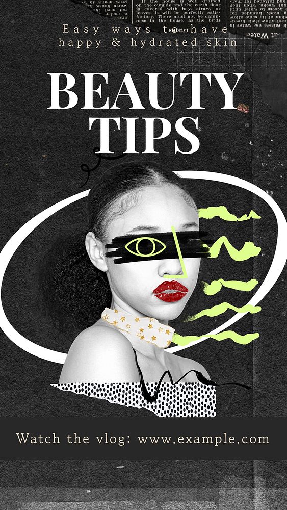 Beauty tips  Instagram post template