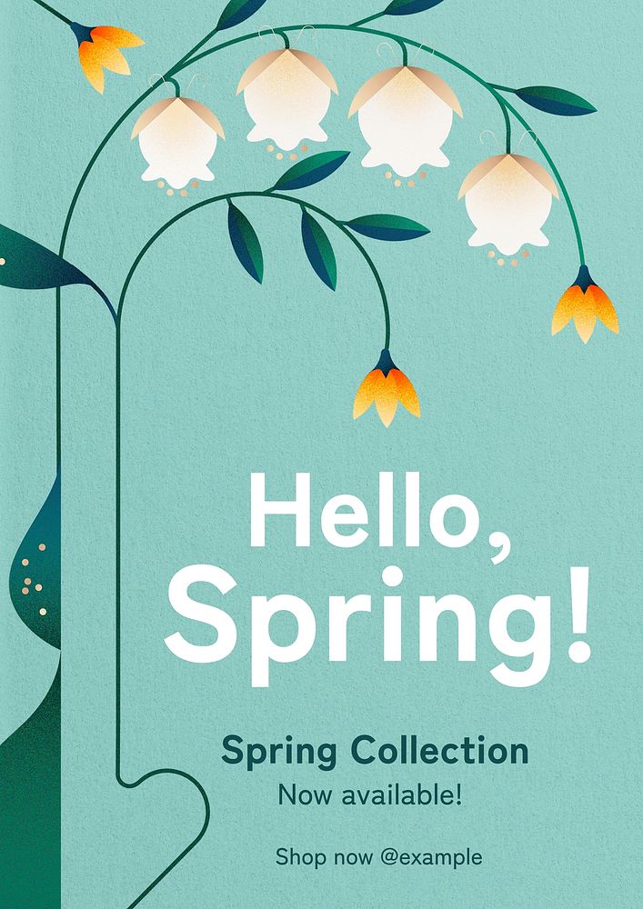 Spring collection   poster template
