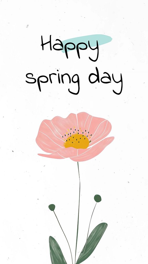 Happy spring day  Instagram post template