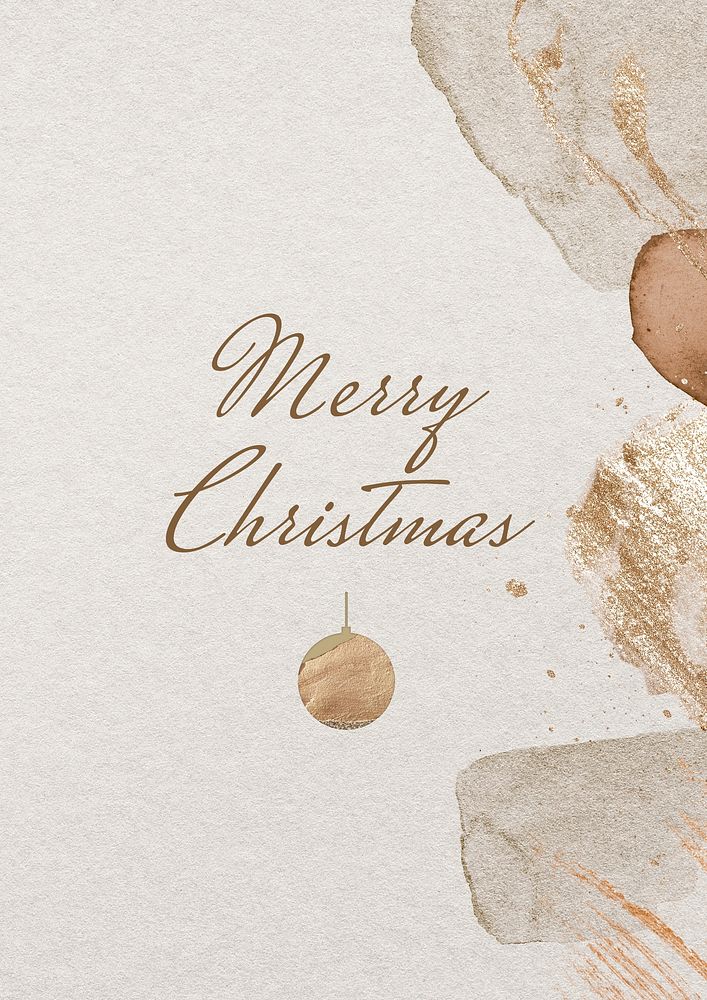 Merry Christmas poster template