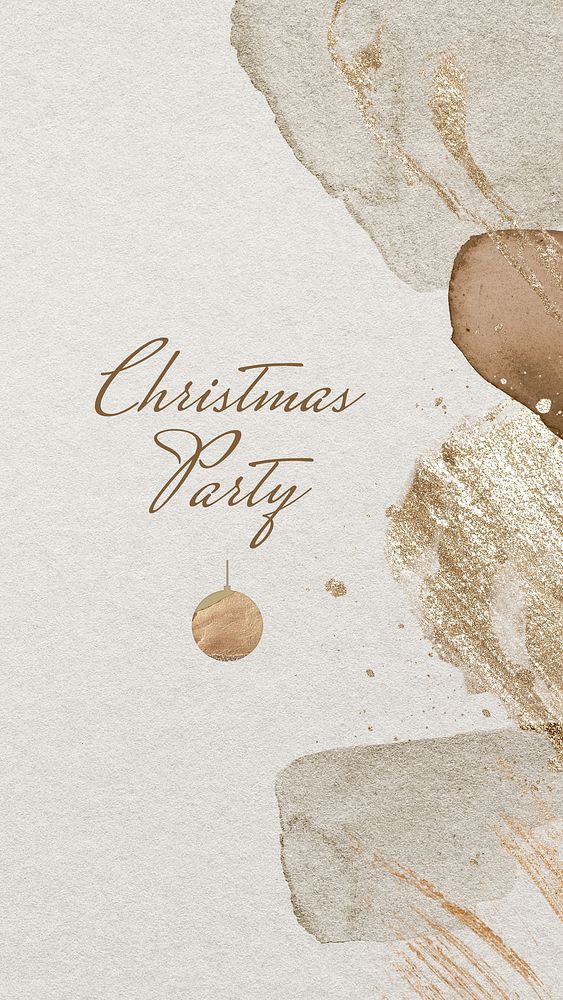 Christmas party mobile wallpaper template