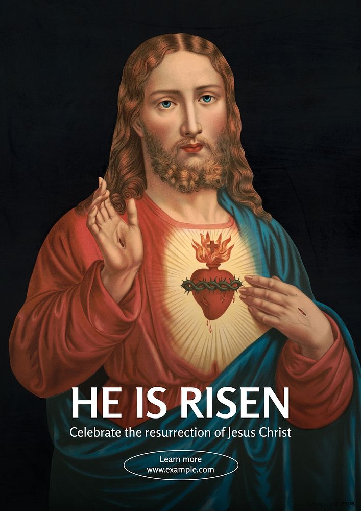 Jesus Christ   poster template