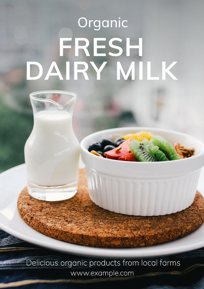 Dairy milk poster template | Free Photo - rawpixel