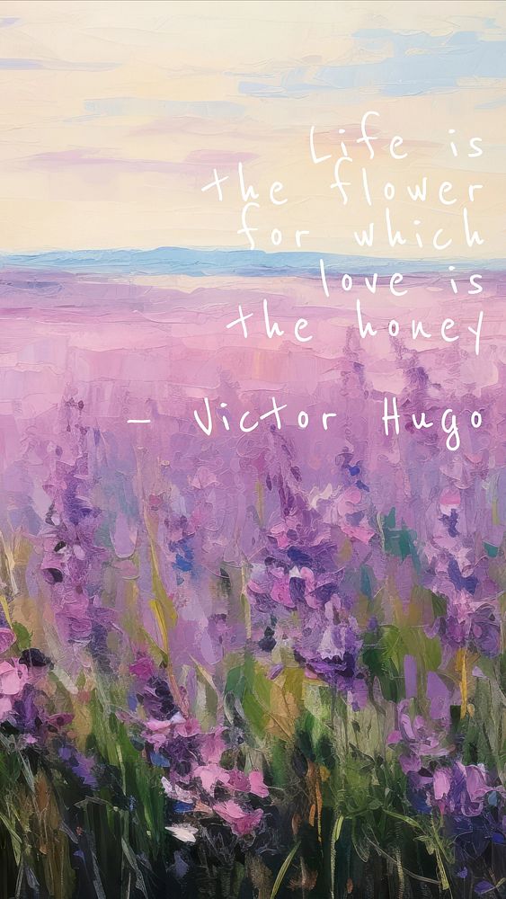 Victor Hugo quote  mobile wallpaper template