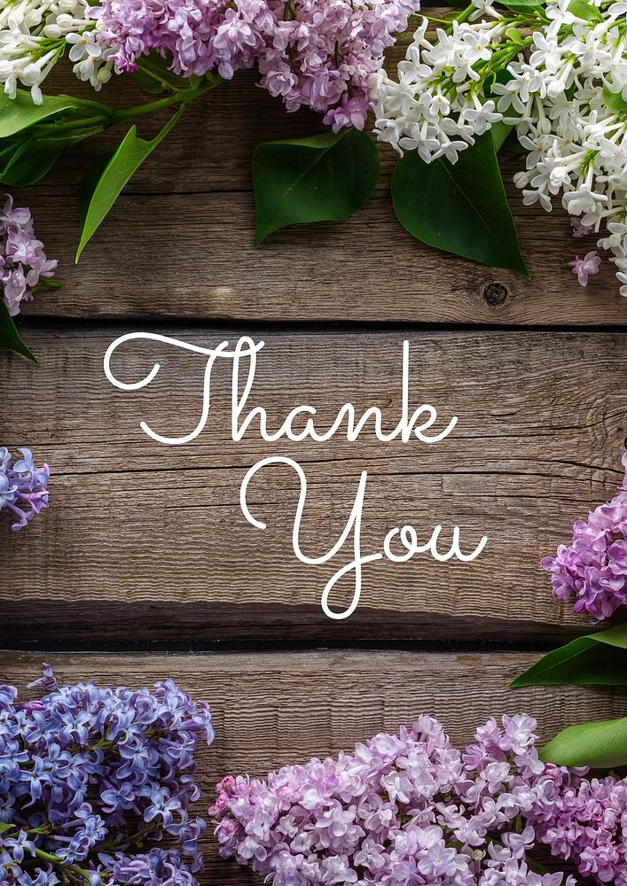 Thank you poster template, editable text and design