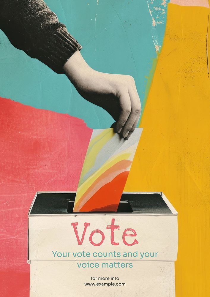 Vote poster template