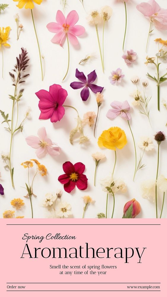 Aromatherapy shop Facebook story template