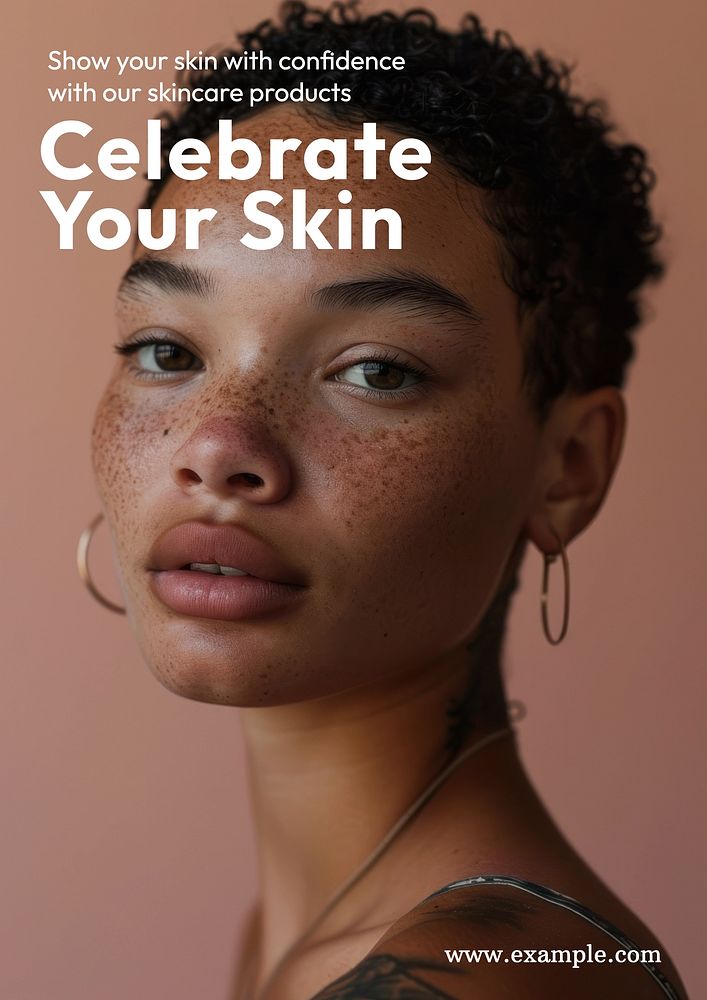 Celebrate your skin poster template