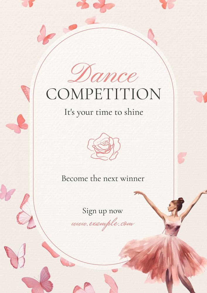 Dance competition poster template