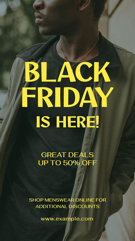 Black Friday Facebook story template
