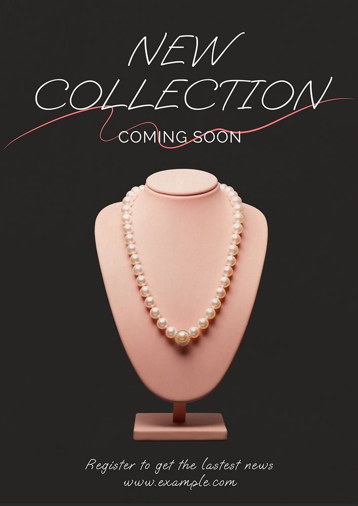 Fashion collection shopping poster template