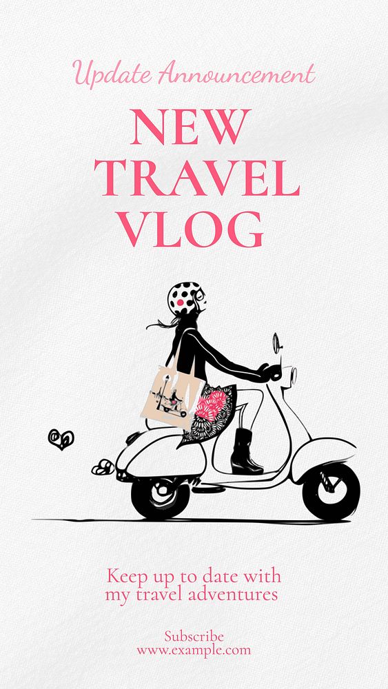 Travel blog Instagram story template