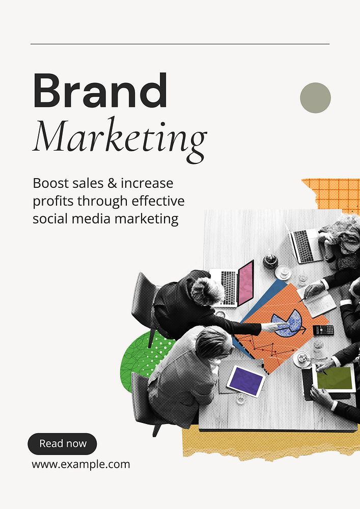 Brand marketing poster template