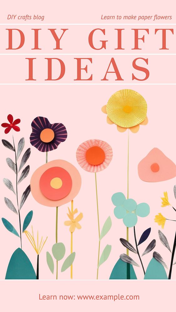 DIY Gift Ideas Facebook story template