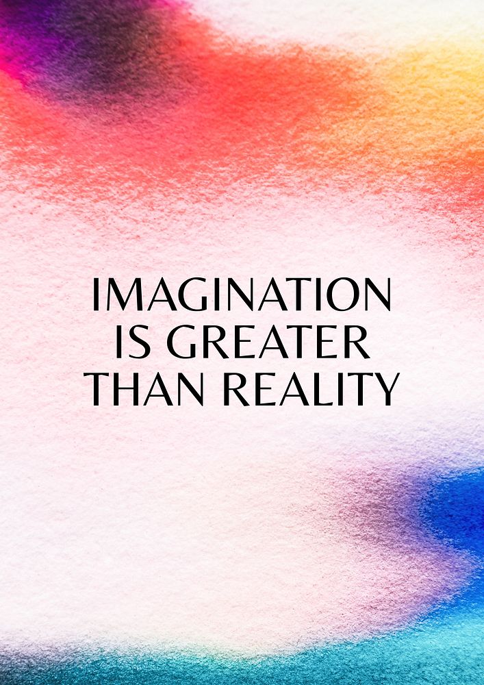 Imagination quote poster template