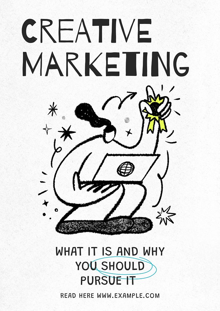 Creative marketing  poster template