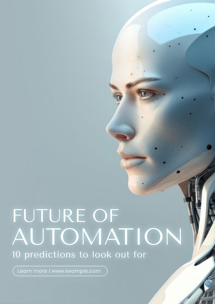 Future of automation poster template