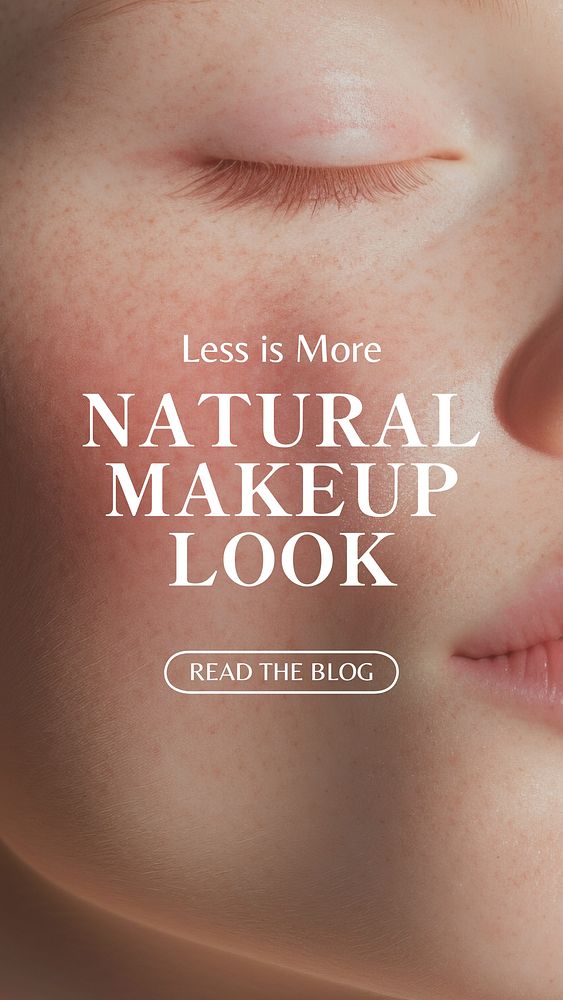 Natural makeup look  Instagram story temple