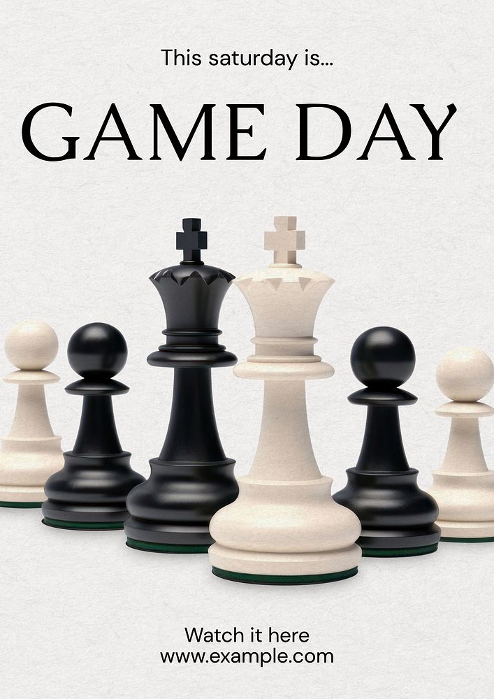 Game day poster template