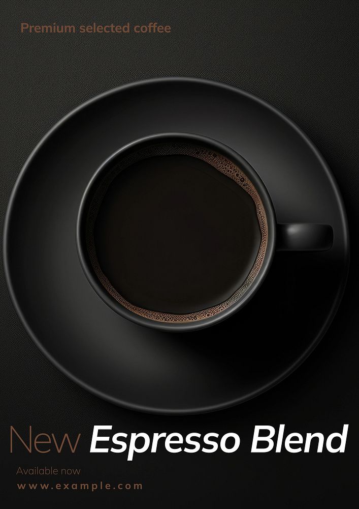 Espresso blend poster template