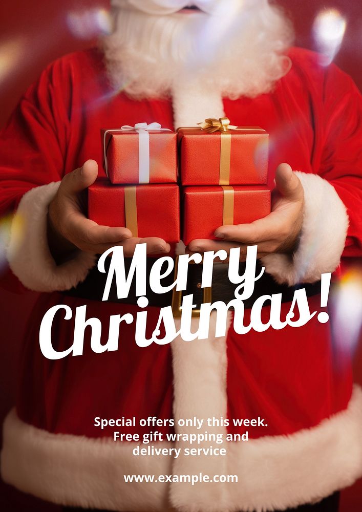 Christmas sale   poster template
