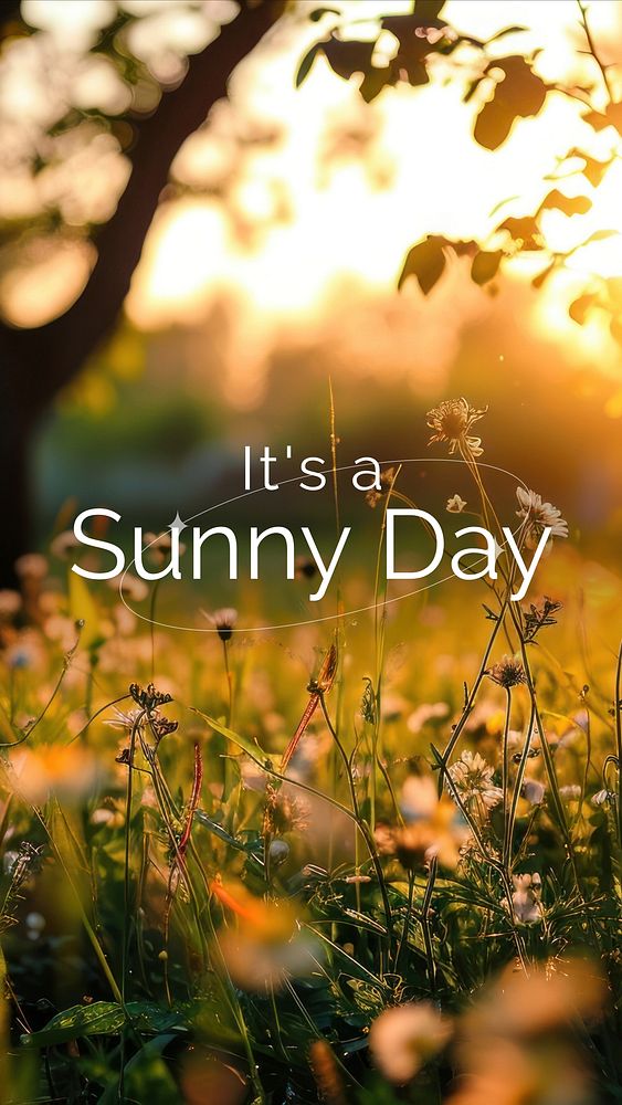 Sunny day Facebook story template
