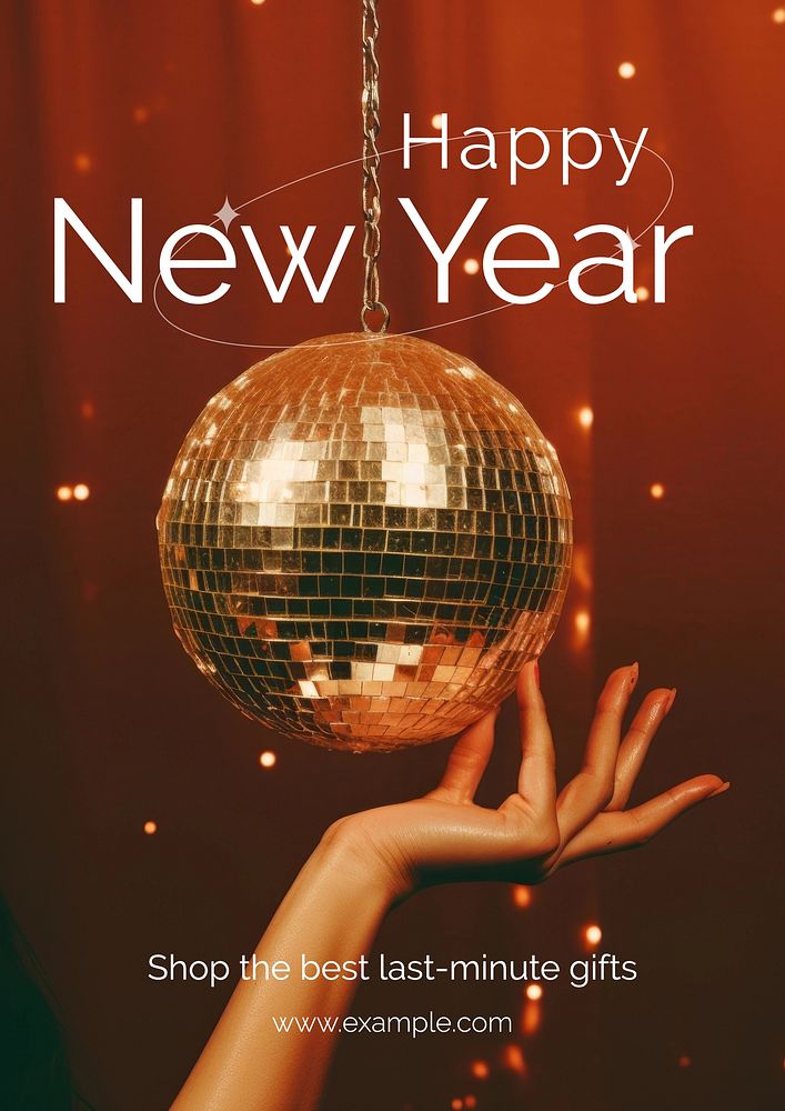 New year sale   poster template
