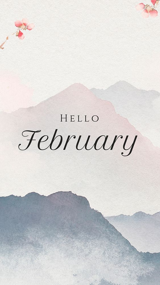 Hello February inspiration template