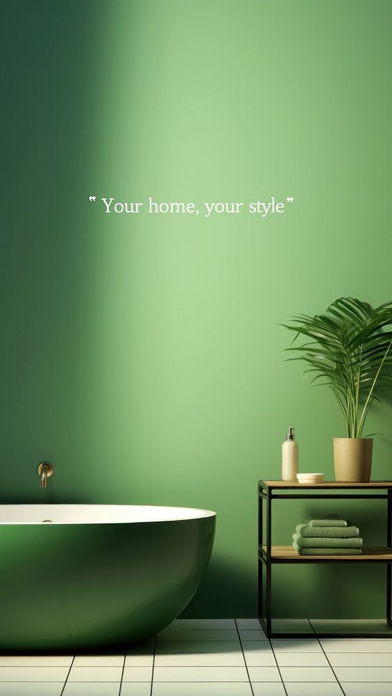 Your home, your style  mobile wallpaper template