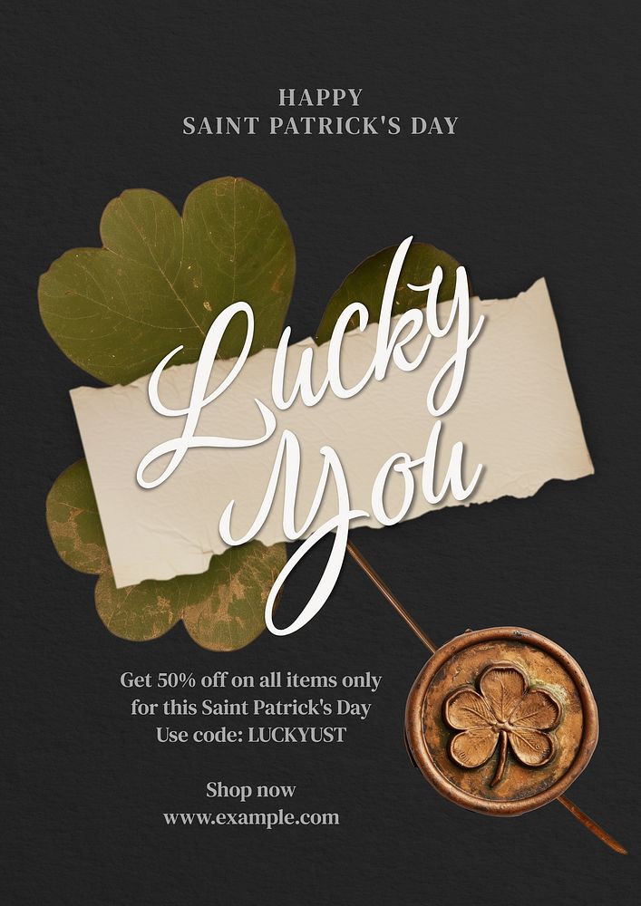Saint Patrick's Day poster template