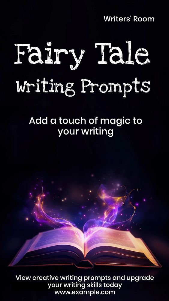 Fairy tale writing prompts Instagram story template