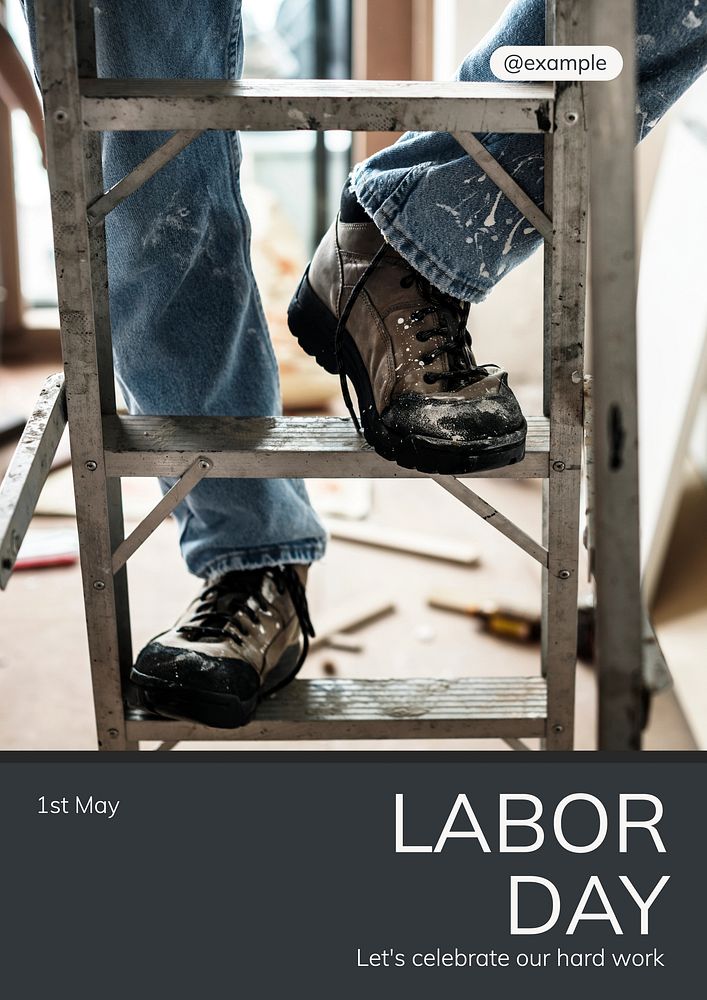 Labor day festival poster template