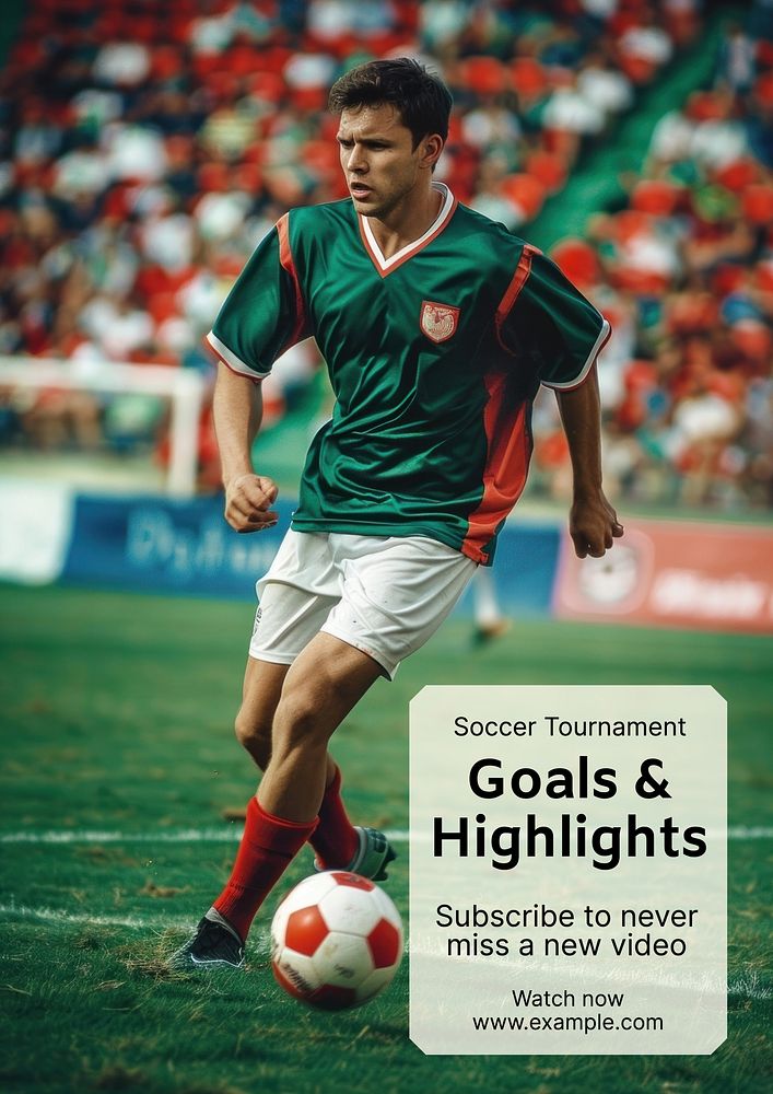 Goals & highlights poster template