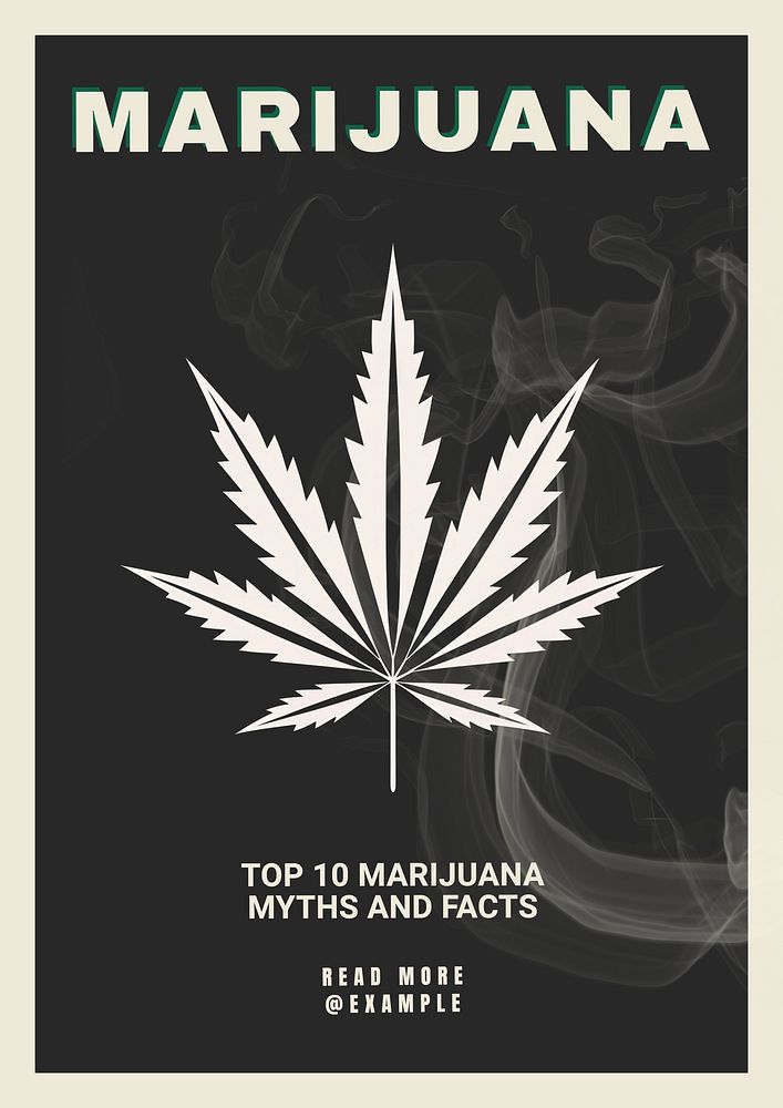 Marijuana   poster template