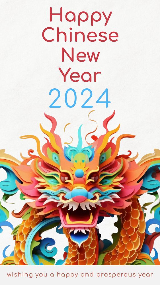 Chinese new year Instagram story template