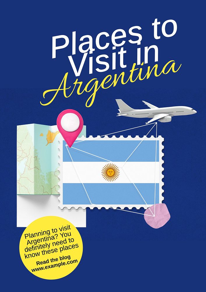 Argentina poster template