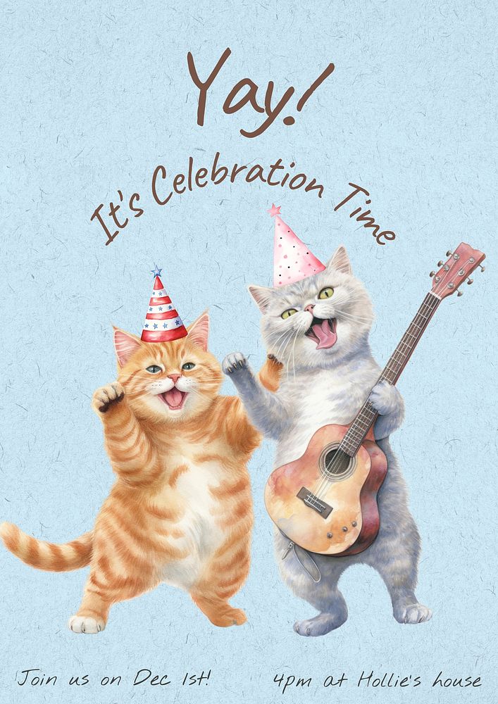 Celebration party poster template