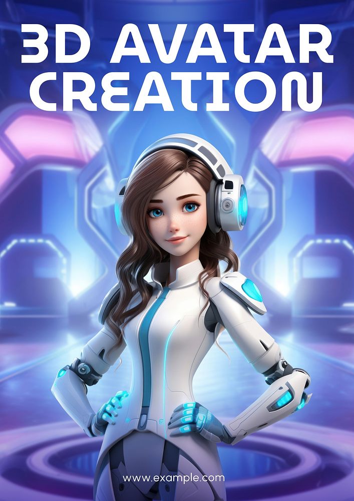 Avatar creation poster template