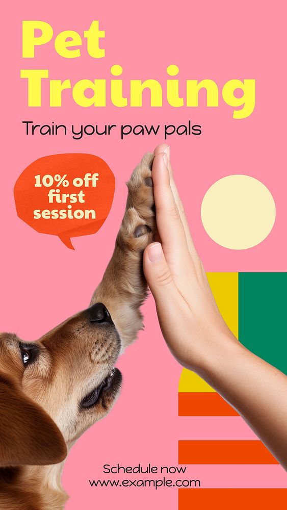 Pet training  Instagram post template