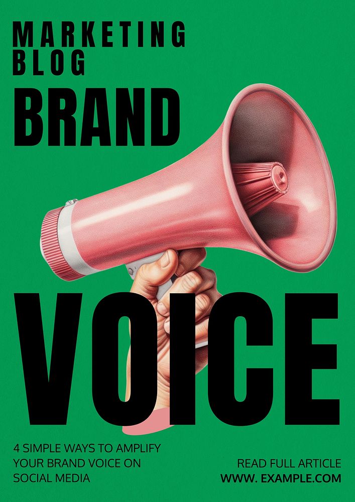 Brand voice   poster template