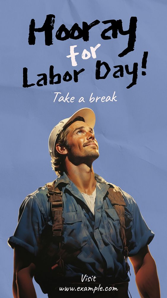 Labor day Facebook story template
