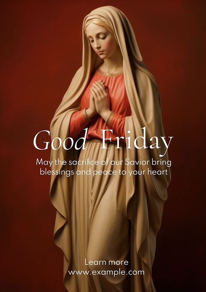 Good Friday celebration poster template