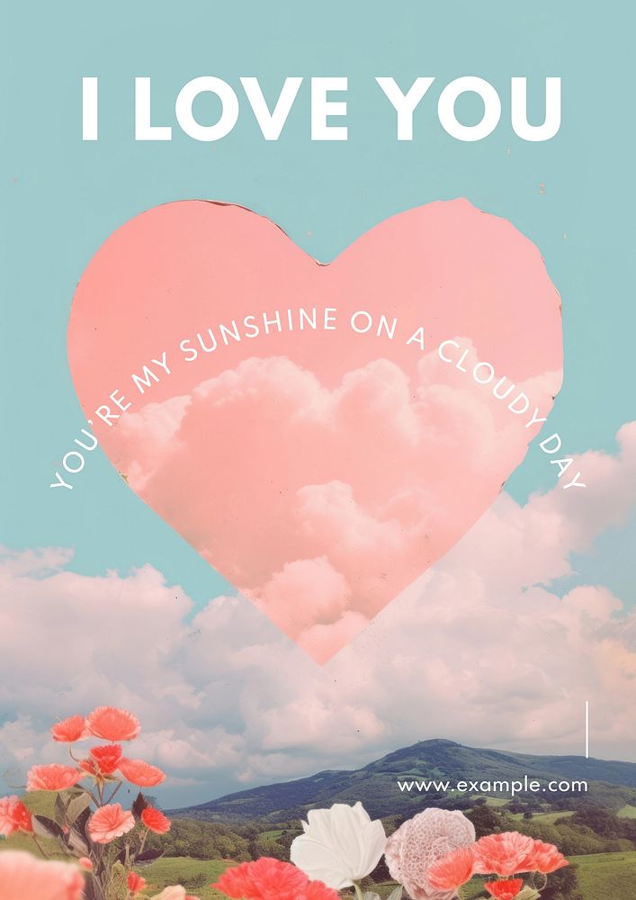 My sunshine poster template
