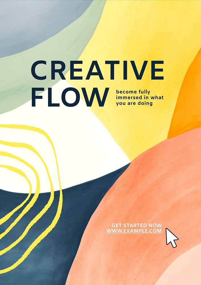 Creative flow poster template