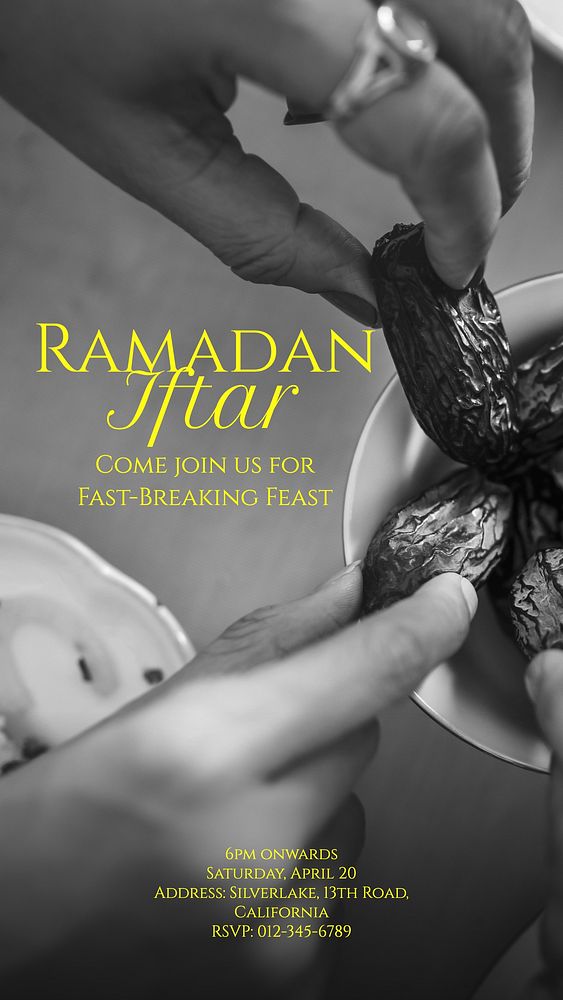 Ramadan Iftar Facebook story template